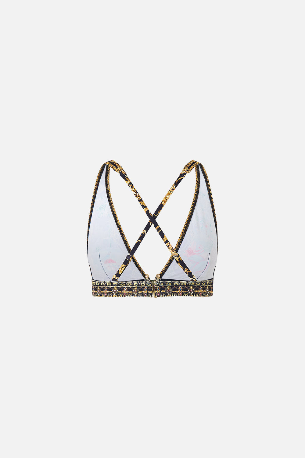 HIGH TRI BIKINI TOP WITH FRONT TRIM PALACE ZOOLOGY