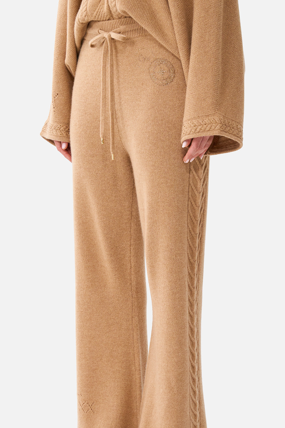 CASHMERE KNIT PANT LEOPARD LIBERTINE