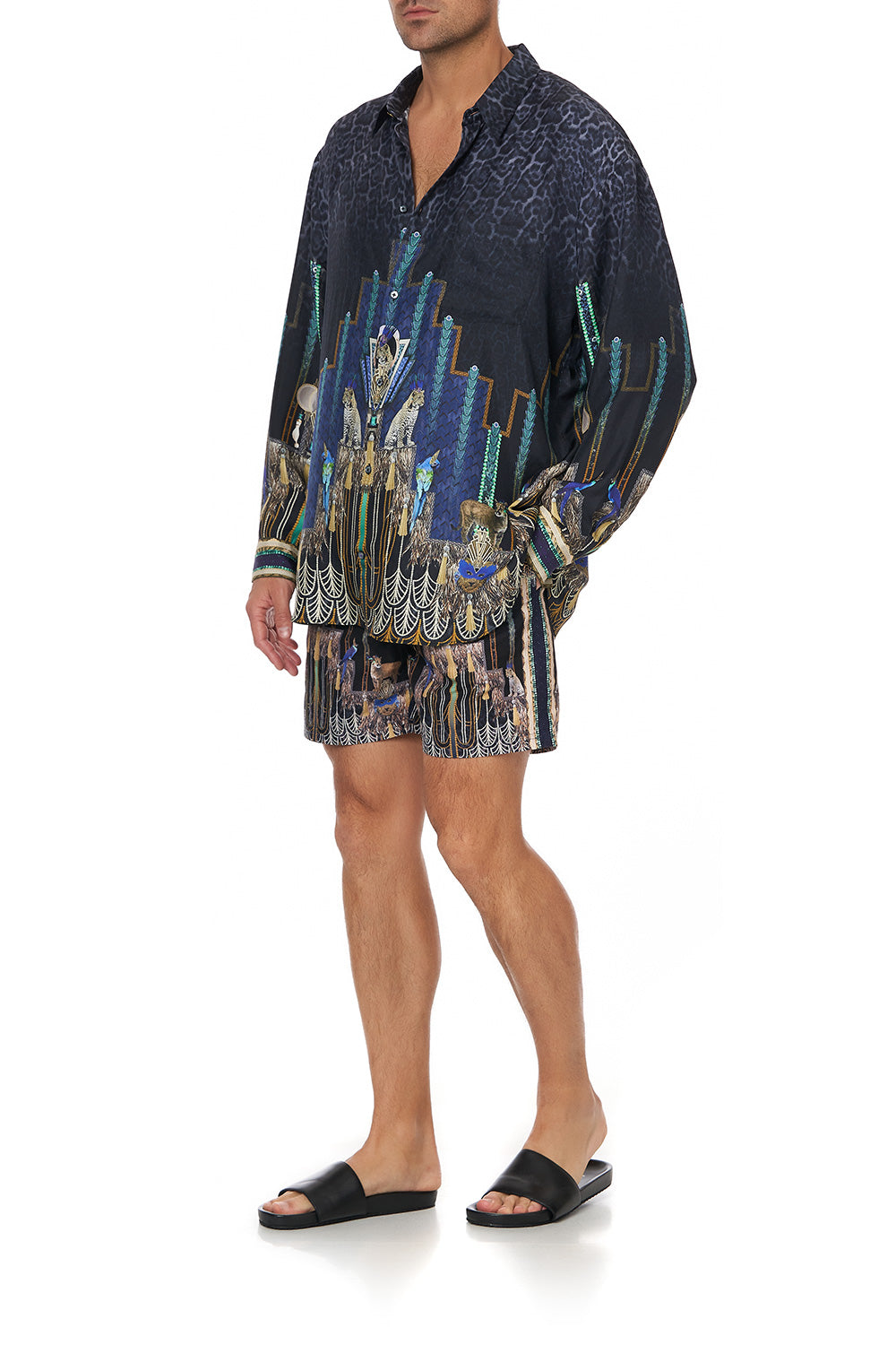 MENS OVERSIZED SHIRT DRIPPING IN DECO