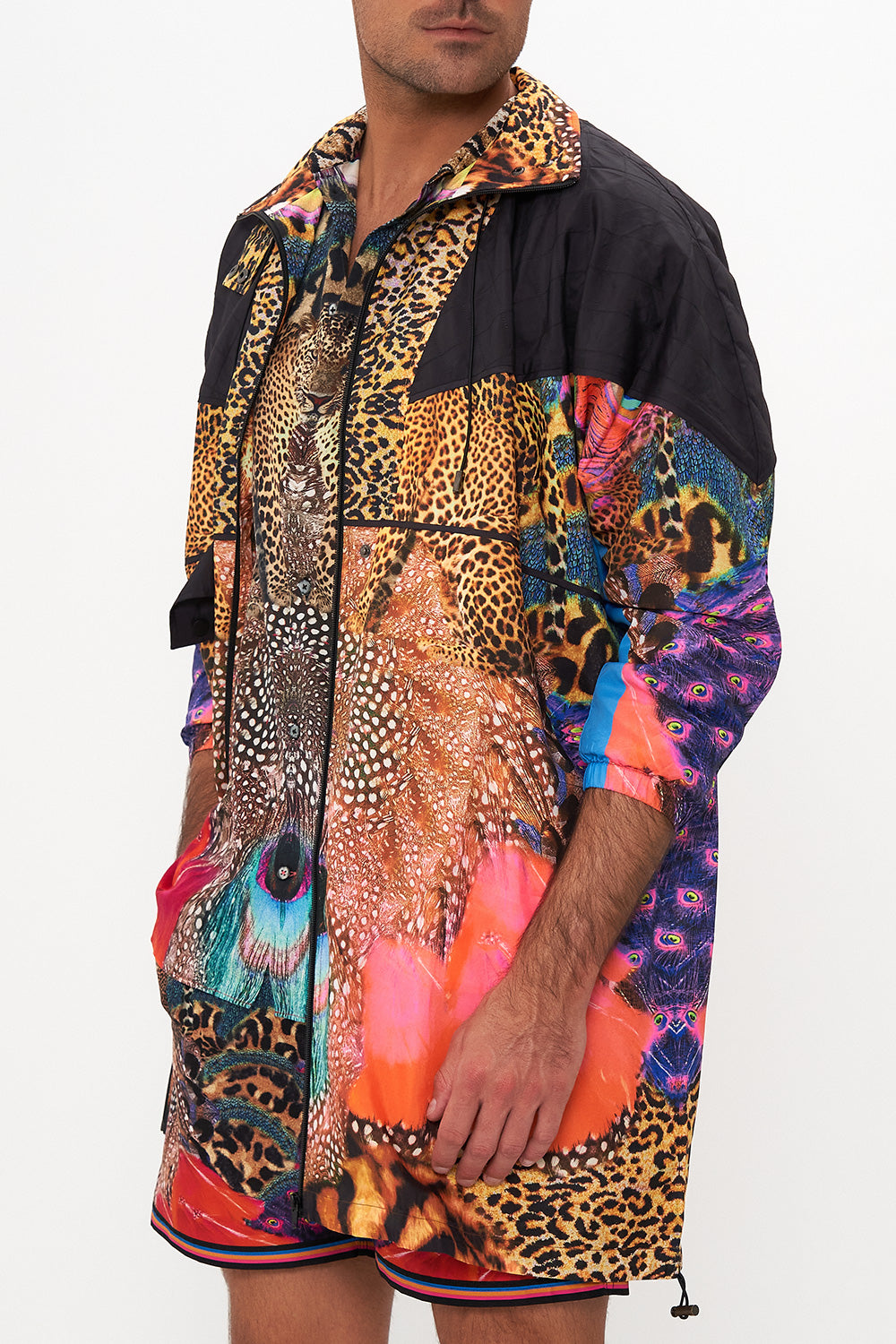 ZIP THROUGH PARKA JACKET XANADU RISING