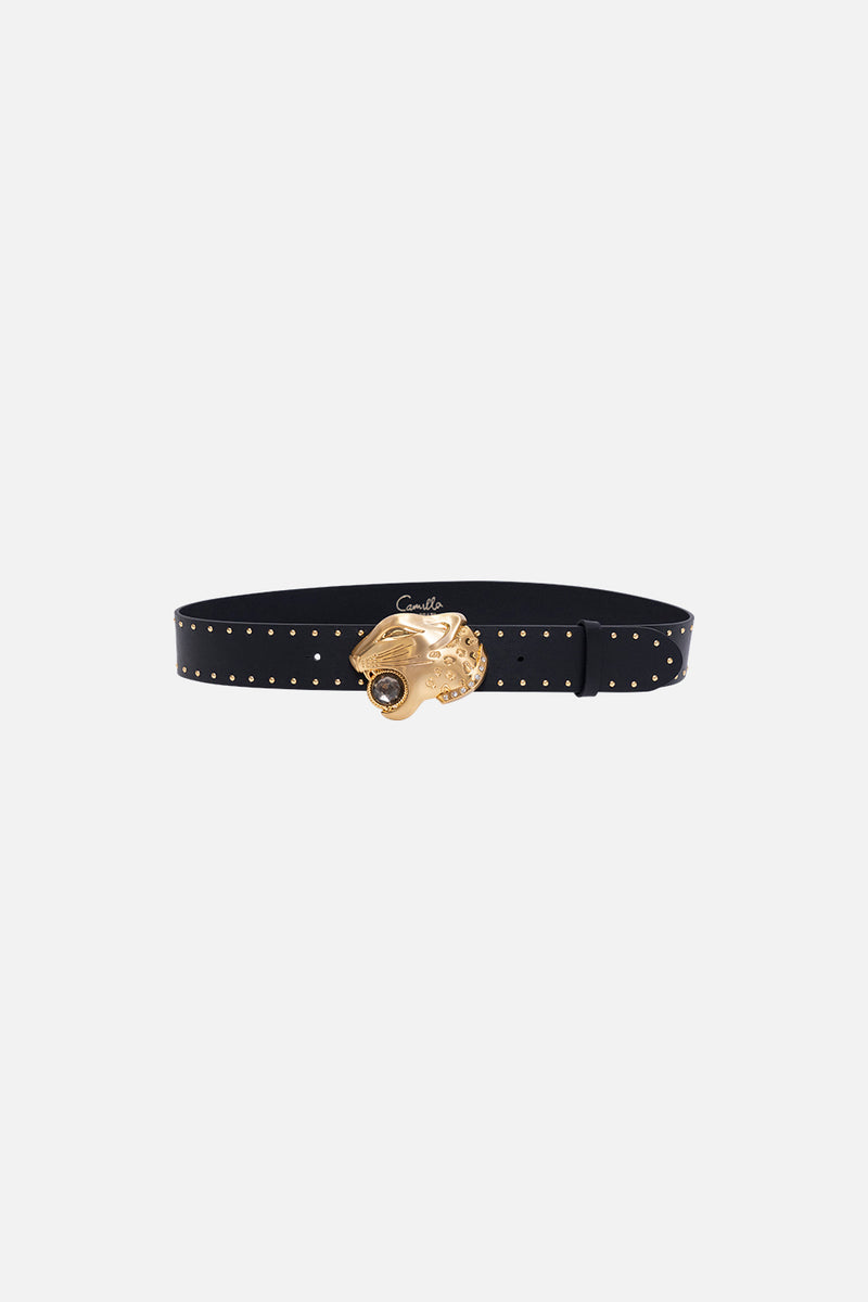 LEOPARD HEAD BUCKLE BELT WHATS NEW PUSSYCAT main image 1