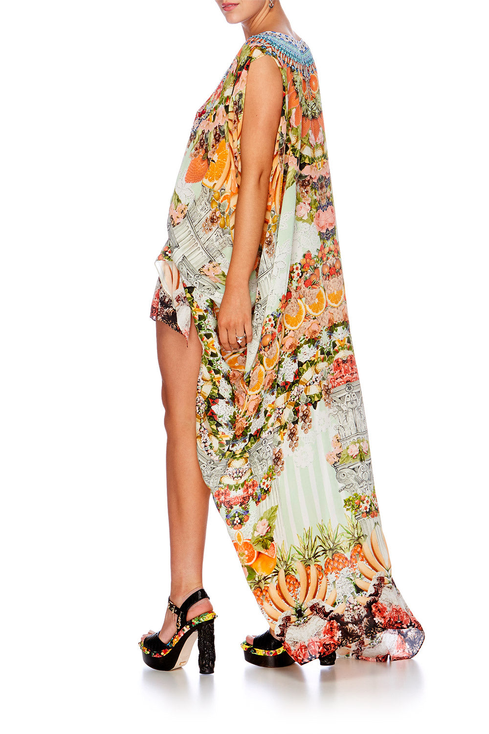 SLICE OF PARADISE SPLIT FRONT & SLEEVE KAFTAN