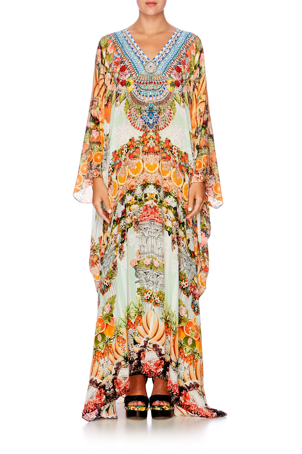 SLICE OF PARADISE SPLIT FRONT & SLEEVE KAFTAN