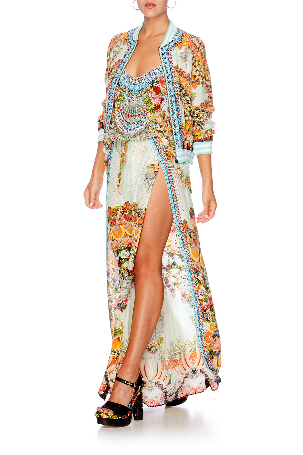 SLICE OF PARADISE T BACK SHOESTRING TOP