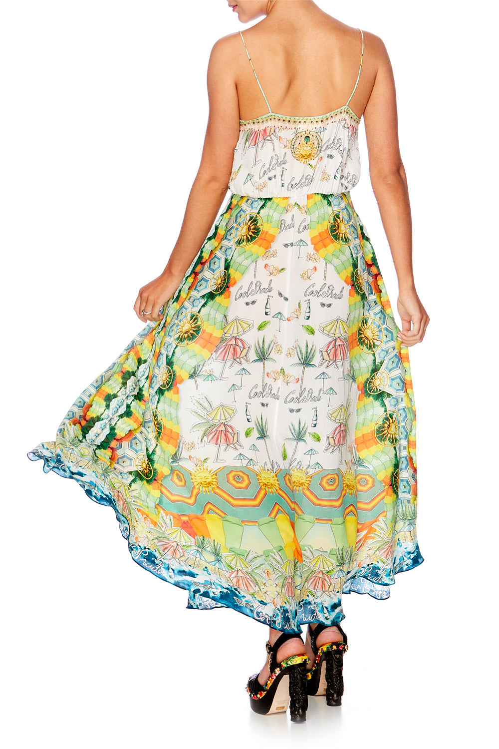 SUNDOWNERS STRAPPY WRAP DRESS