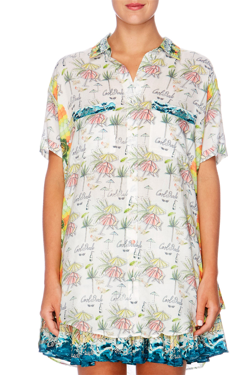 SUNDOWNERS PATCH POCKET SHIRT W SLEEVE