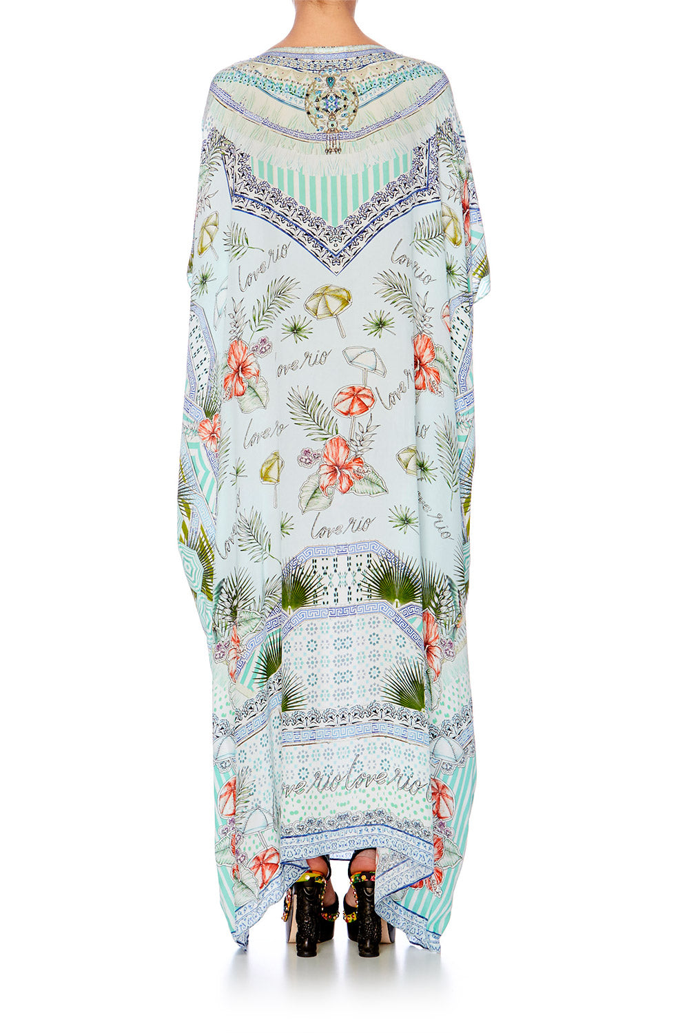 SHADES OF RIO ROUND NECK KAFTAN