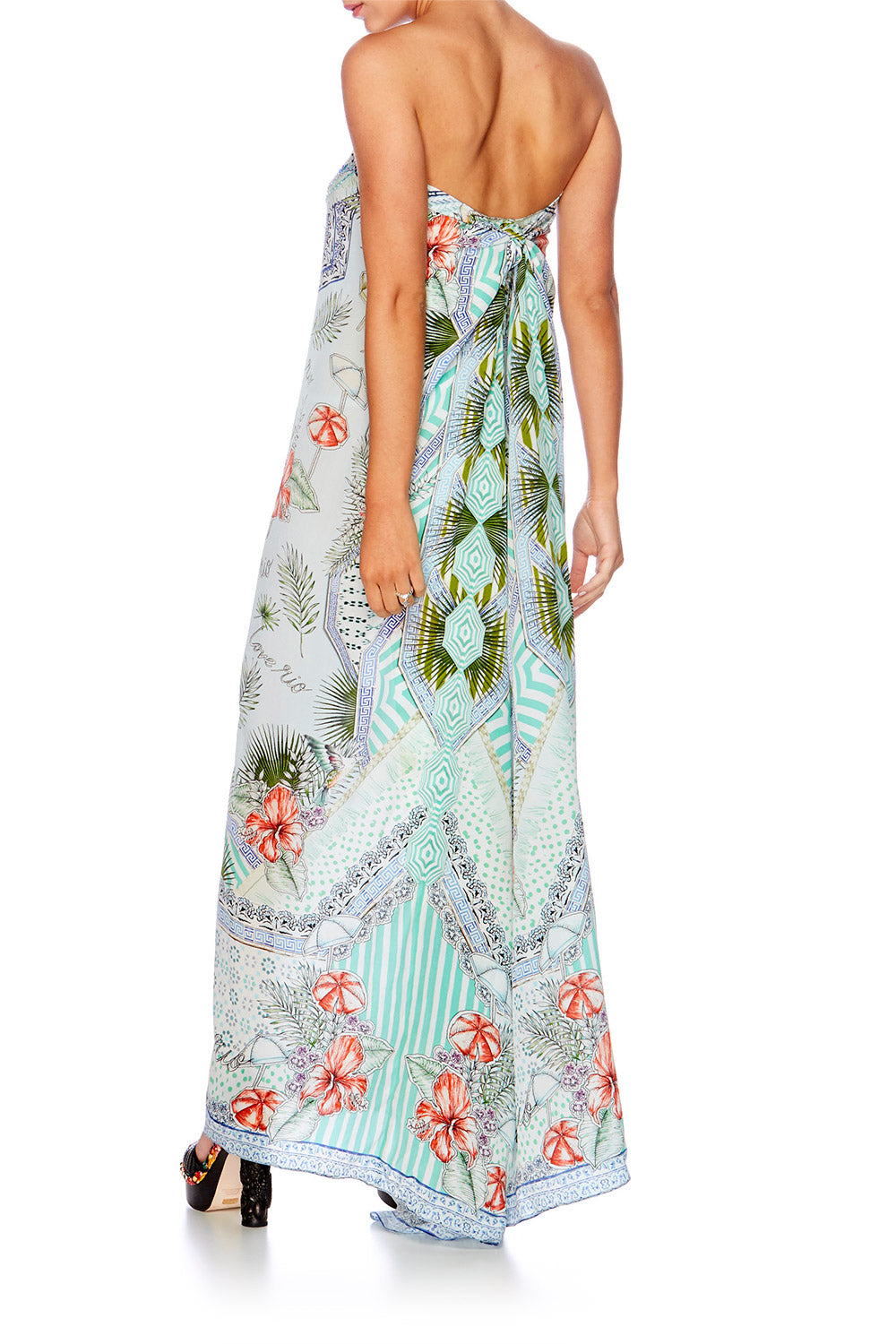 SHADES OF RIO ROUND NECK KAFTAN