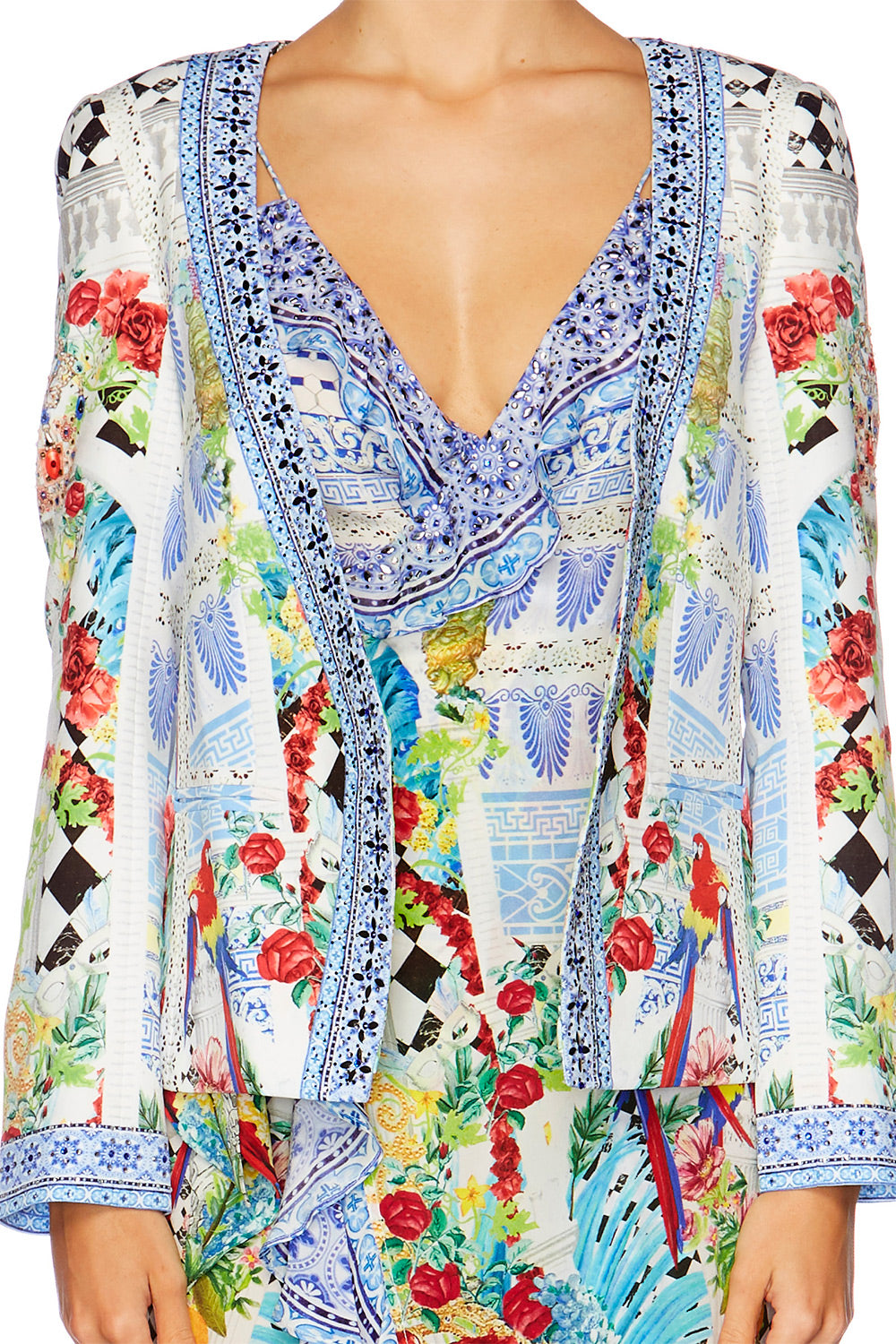 MASKING MADNESS JACKET WITH TIE BACK