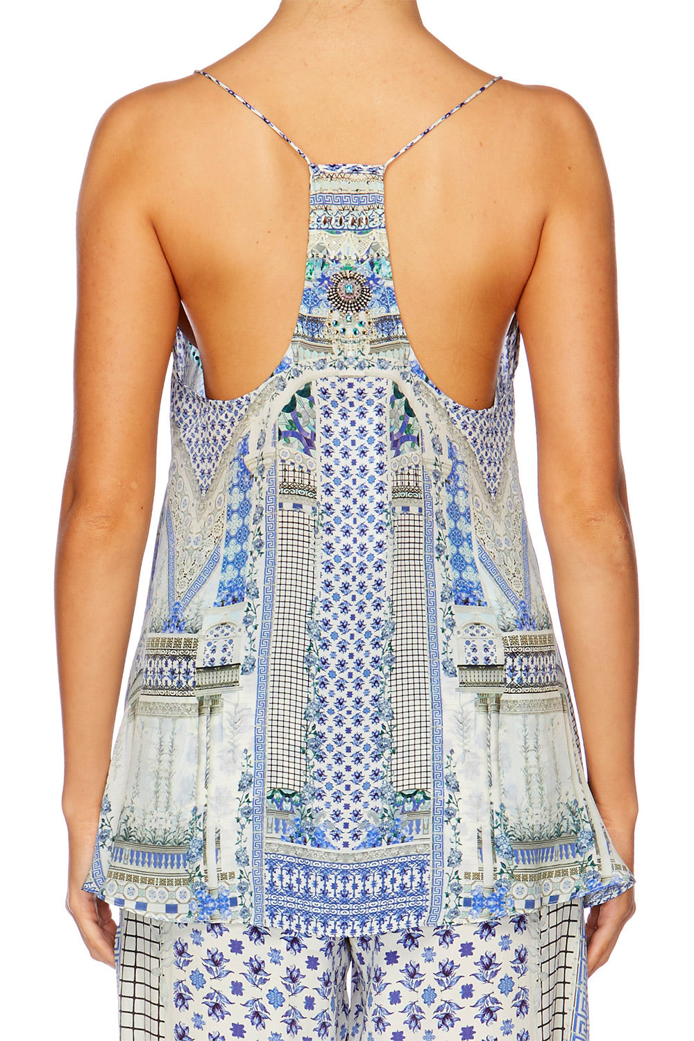 SALVADOR SUMMER T BACK SHOESTRING TOP