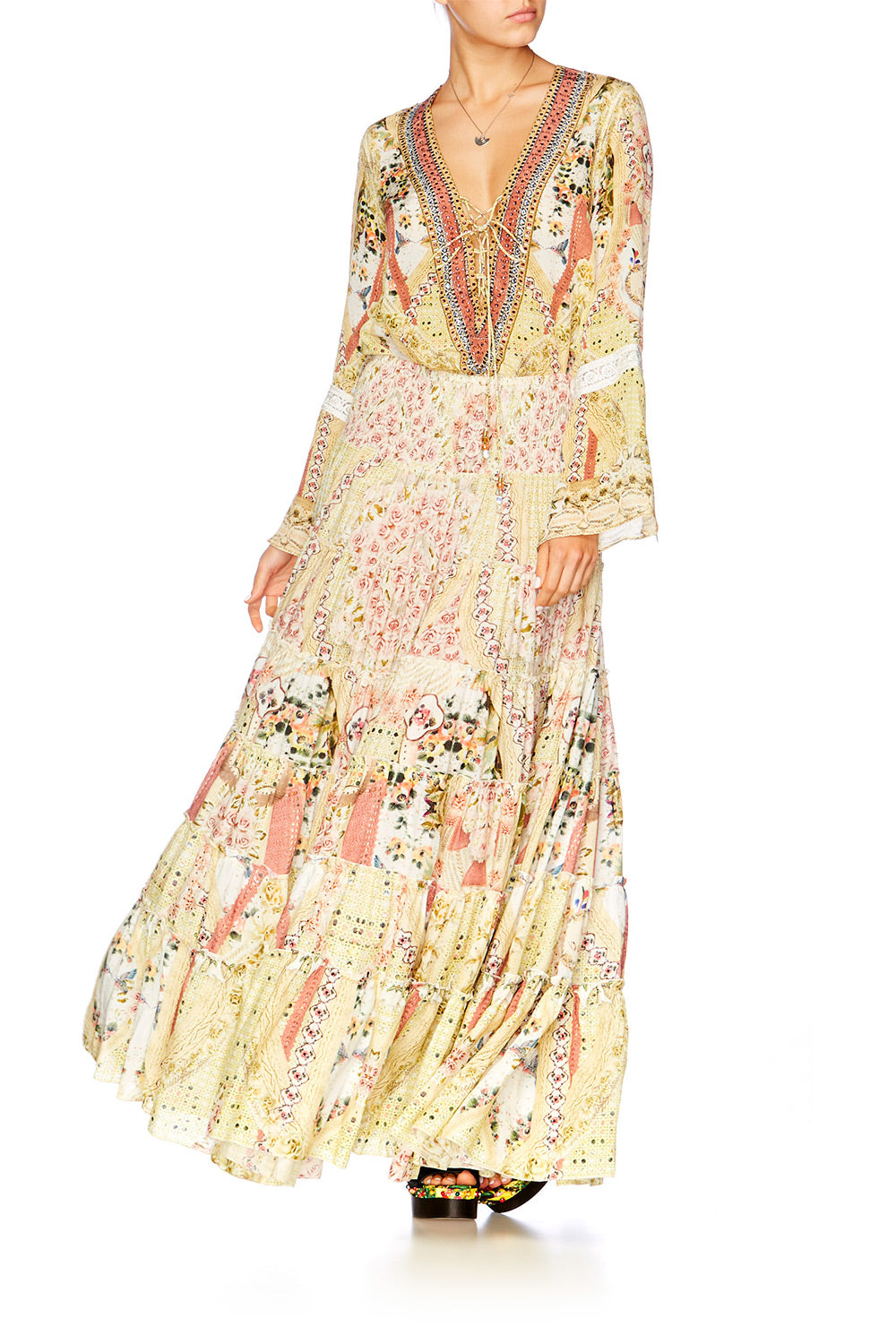 MY SUMMER LOVE TIERED MAXI SKIRT