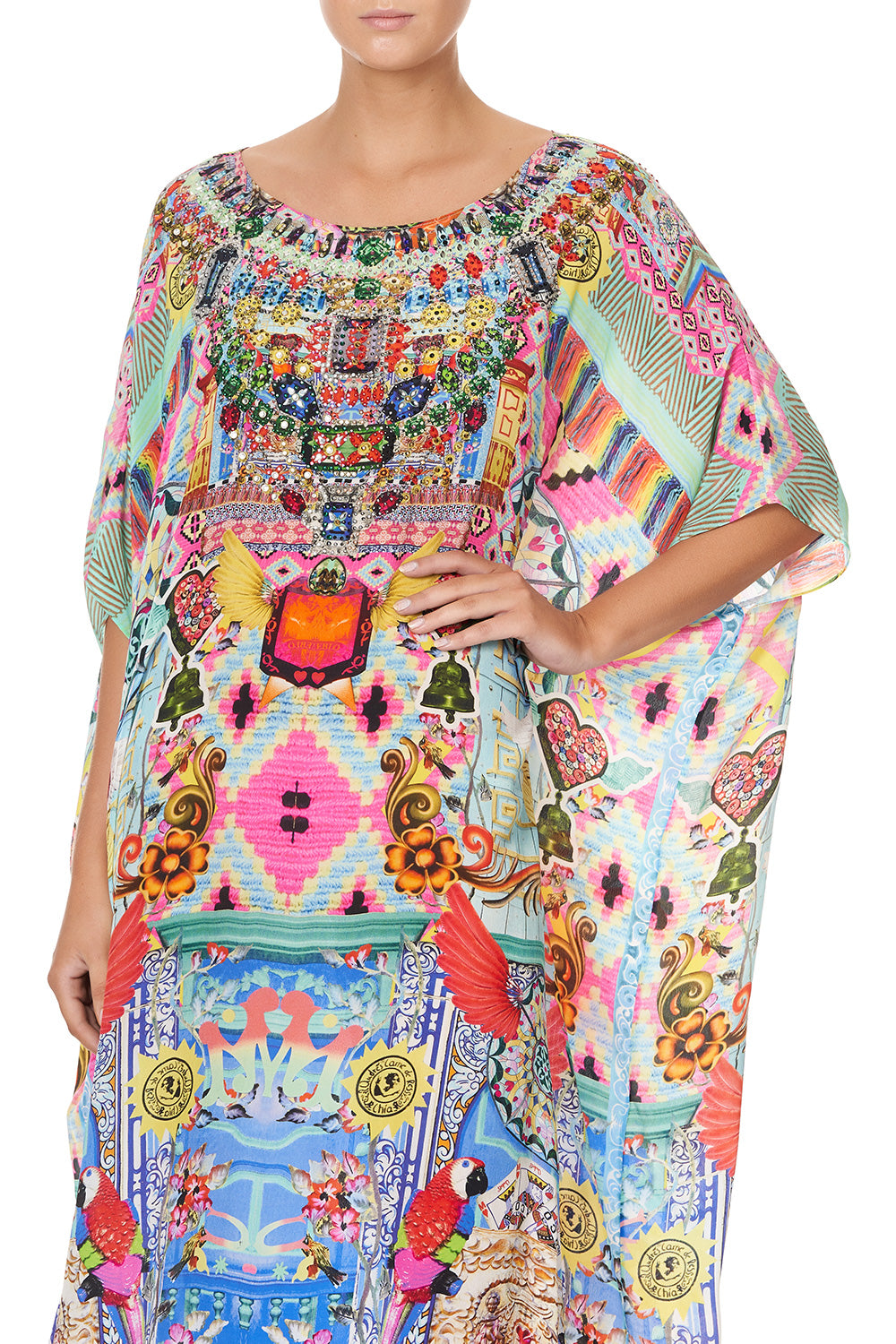 ROUND NECK KAFTAN CLOSE TO MY HEART