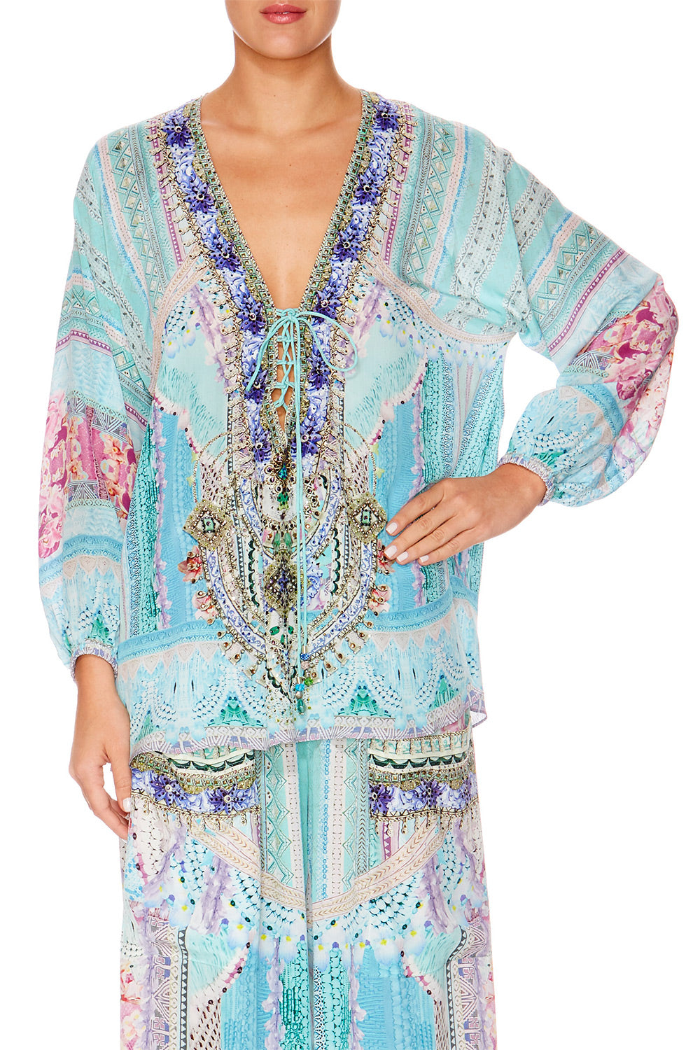 GARDEN STATE LACE UP SHIRT