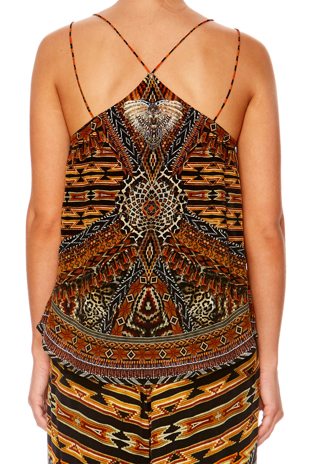 DAWN OF TIME U RING DOUBLE STRAP TOP