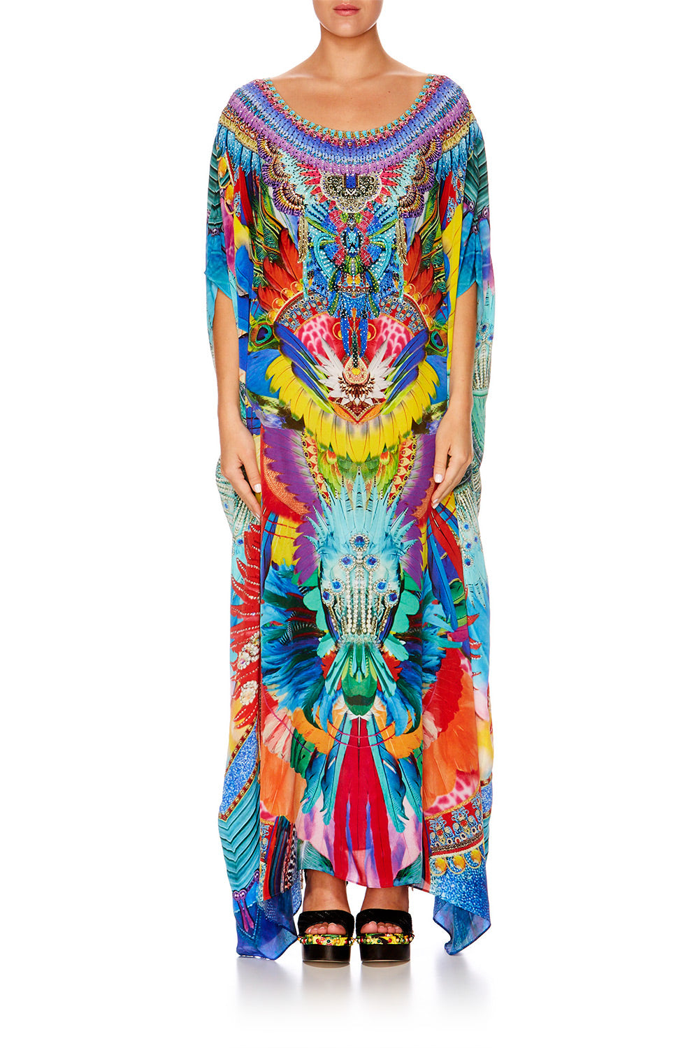 SHOW GIRL ROUND NECK KAFTAN