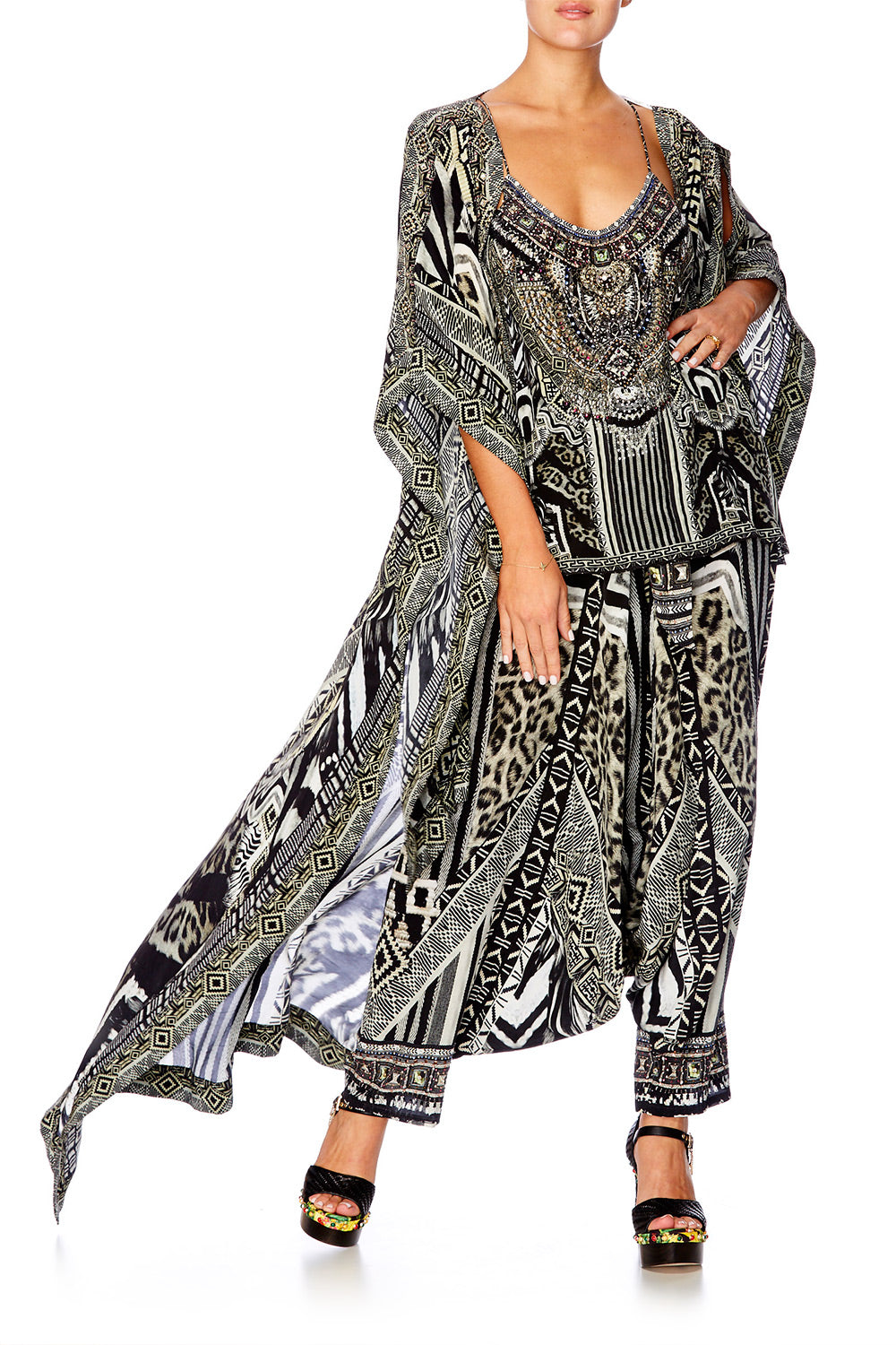 TRIBAL THEORY T BACK SHOESTRING TOP