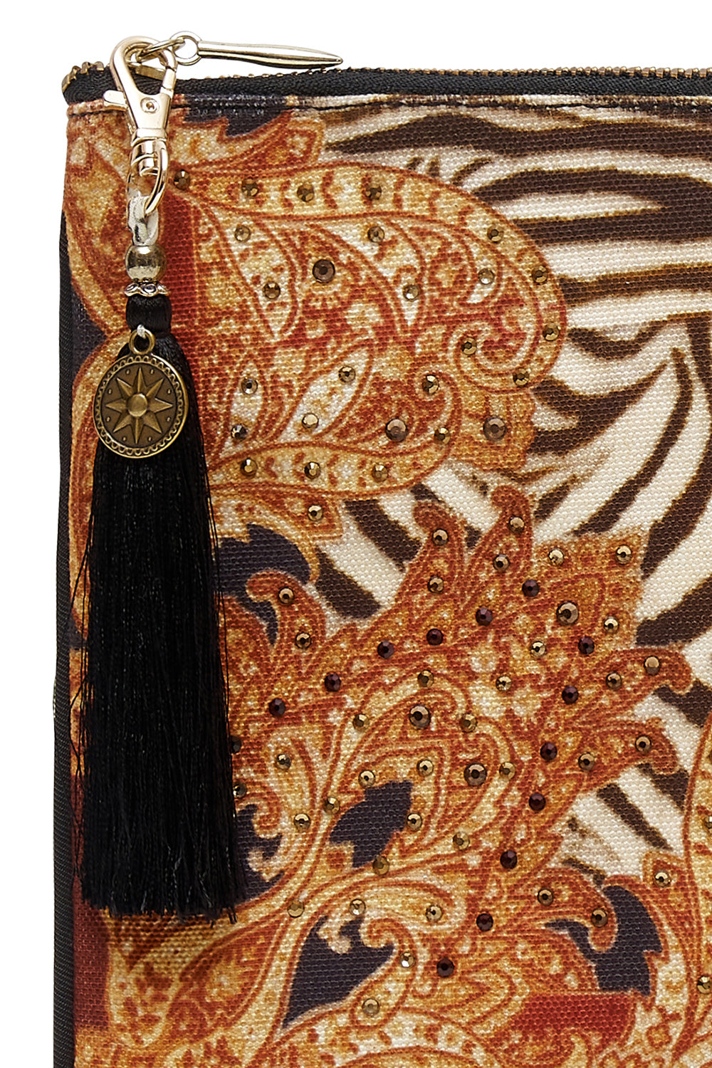 SMALL CANVAS CLUTCH WILD FIRE