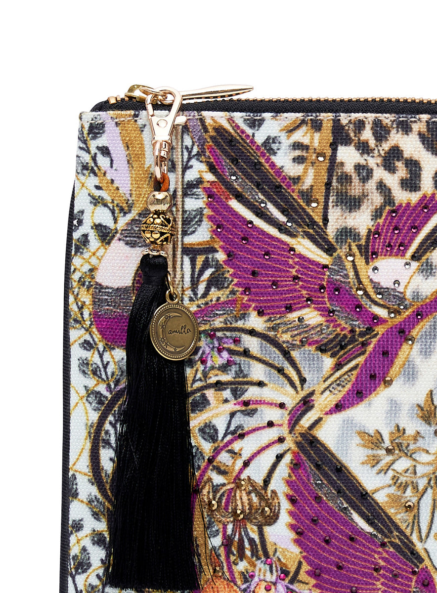 SMALL CANVAS CLUTCH NIGHT FLIGHT main image 1