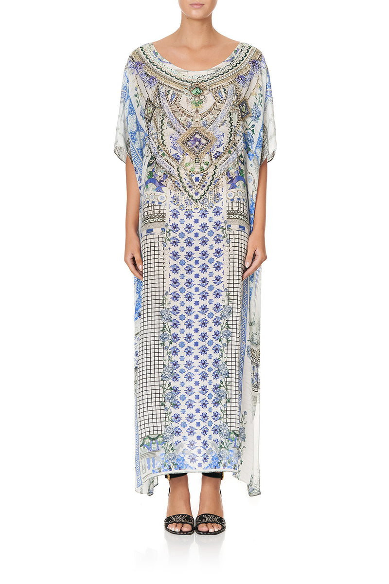 SHORT ROUND NECK KAFTAN SALVADOR SUMMER