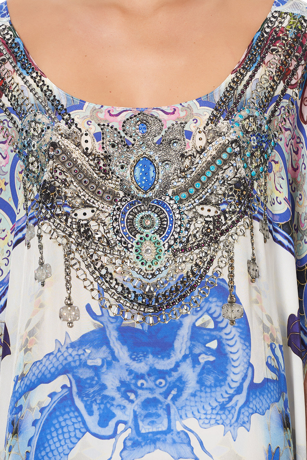 ROUND NECK KAFTAN POISONOUS PARADISE