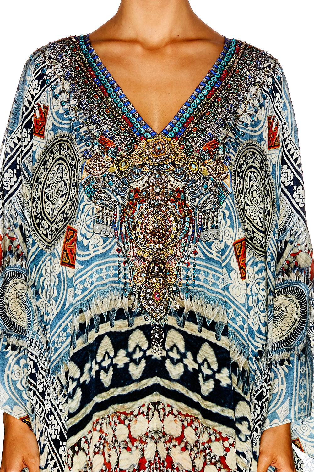 TEACHERS PET SPLIT FRONT AND SLEEVE KAFTAN