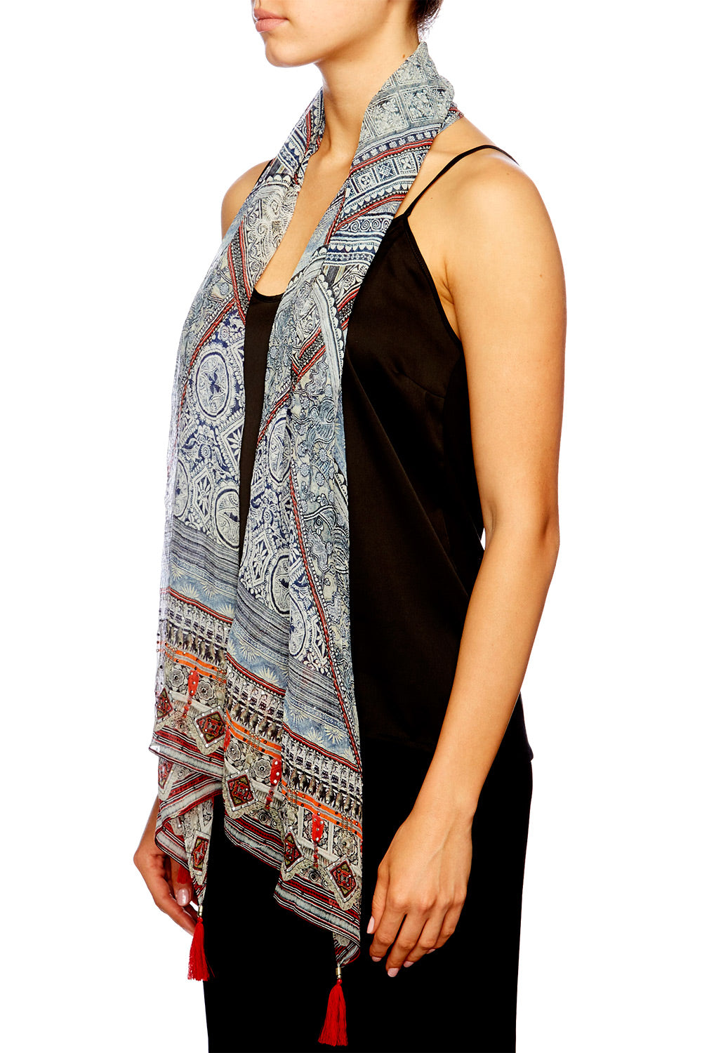 ANTIQUE BATIK LONG SCARF