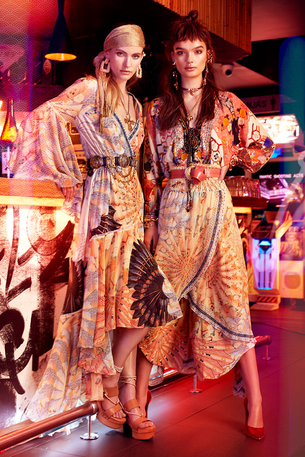 CAMILLA FOR THE FANS CROSS OVERLAY PANT