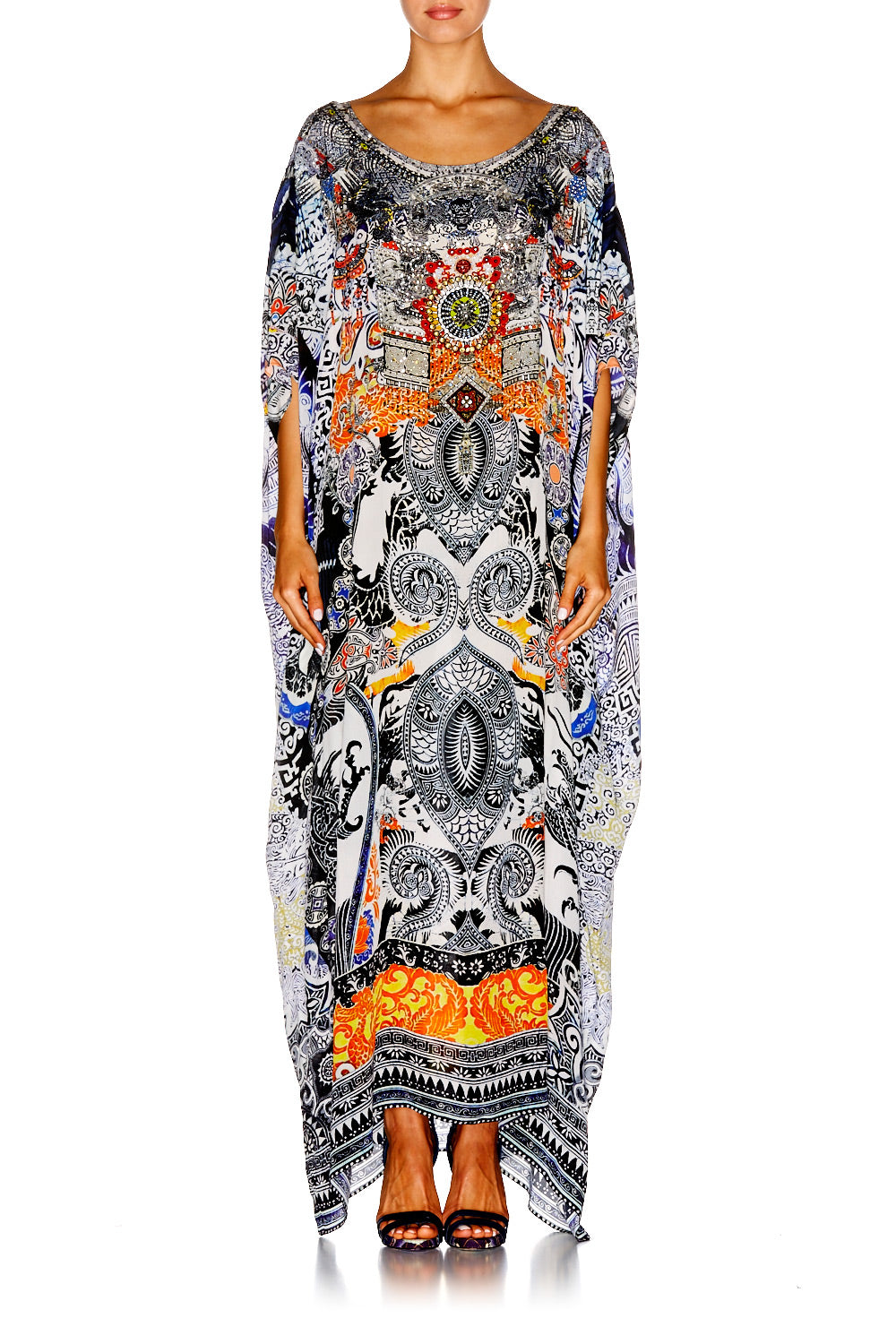 HEART OF HONG ROUND NECK KAFTAN