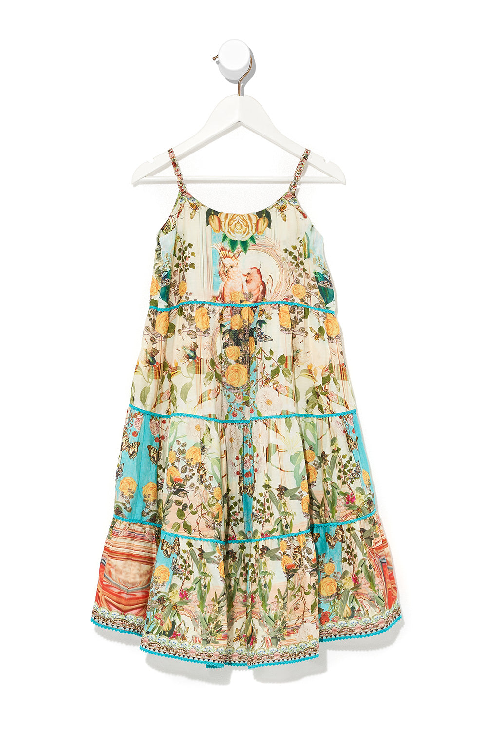 INFANTS HI LOW HEM DRESS TEA AND HONEY