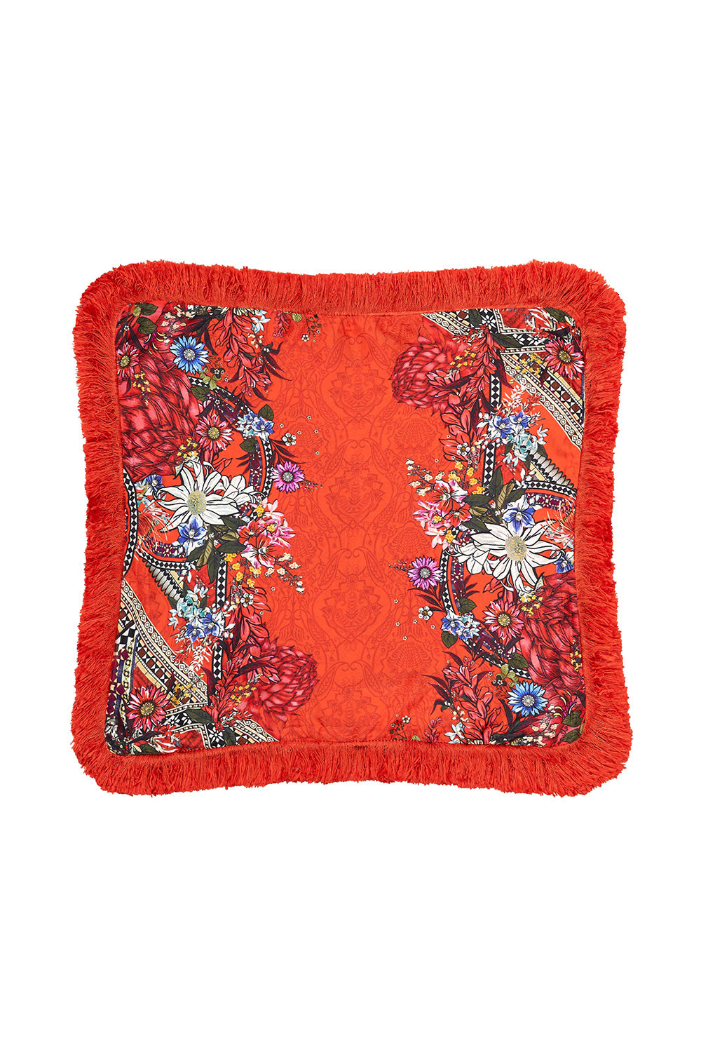 SMALL SQUARE CUSHION WONDERING WARATAH