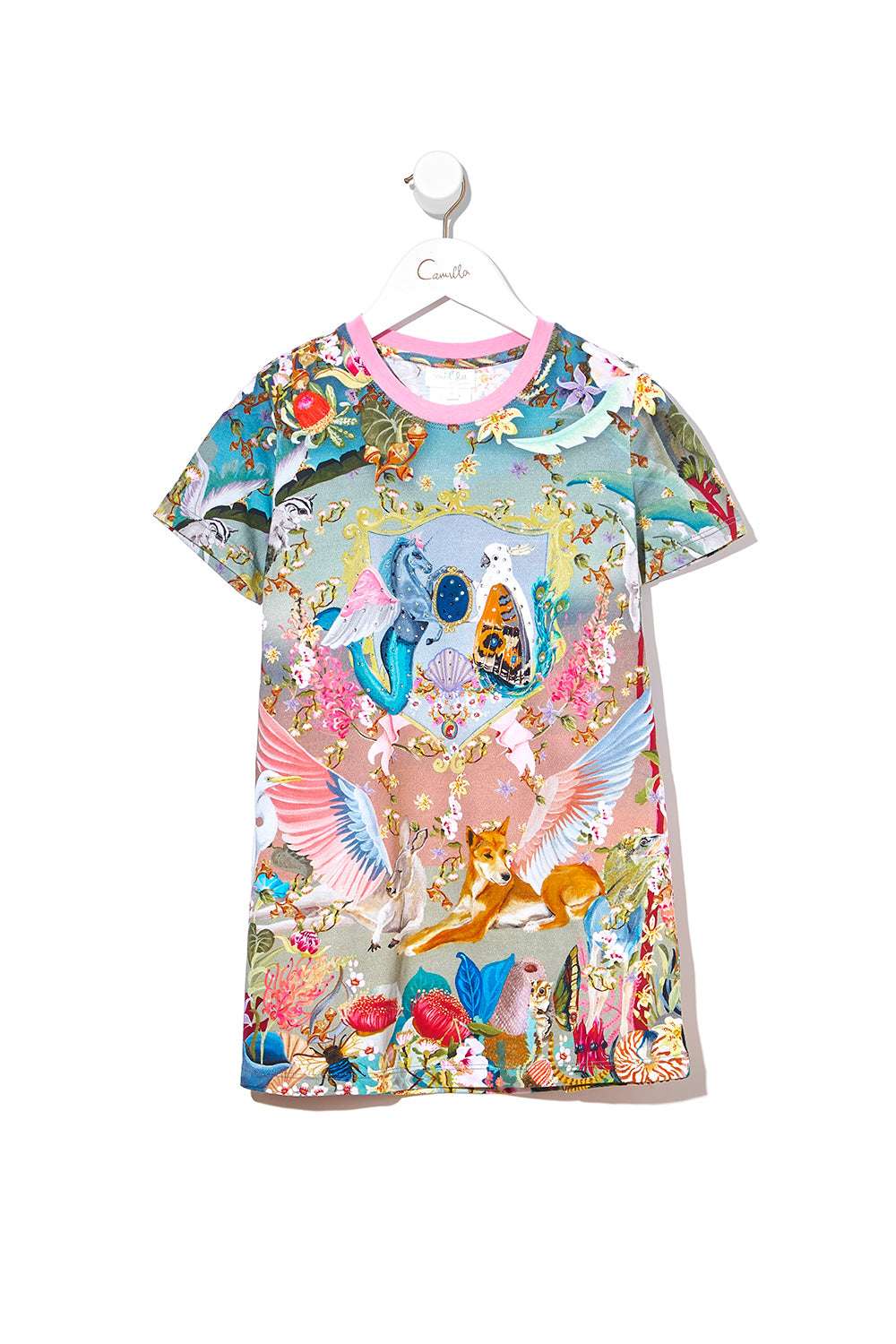 INFANTS TSHIRT DRESS LETS TAKE A TRIP
