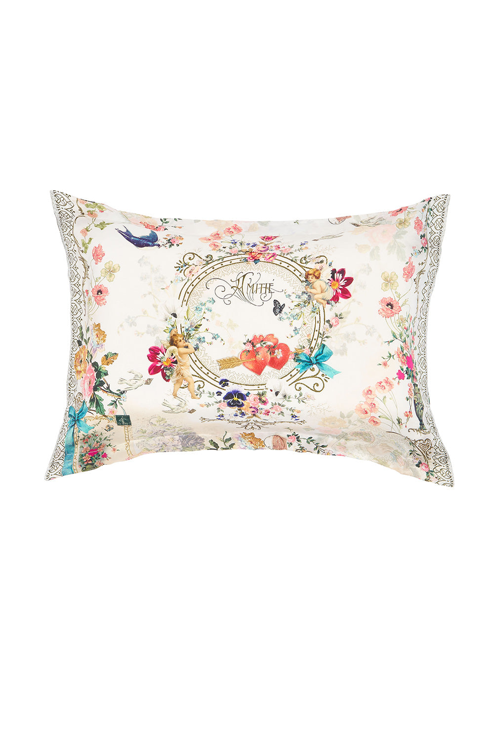 PILLOW CASE AND EYE MASK JARDIN POSTCARDS