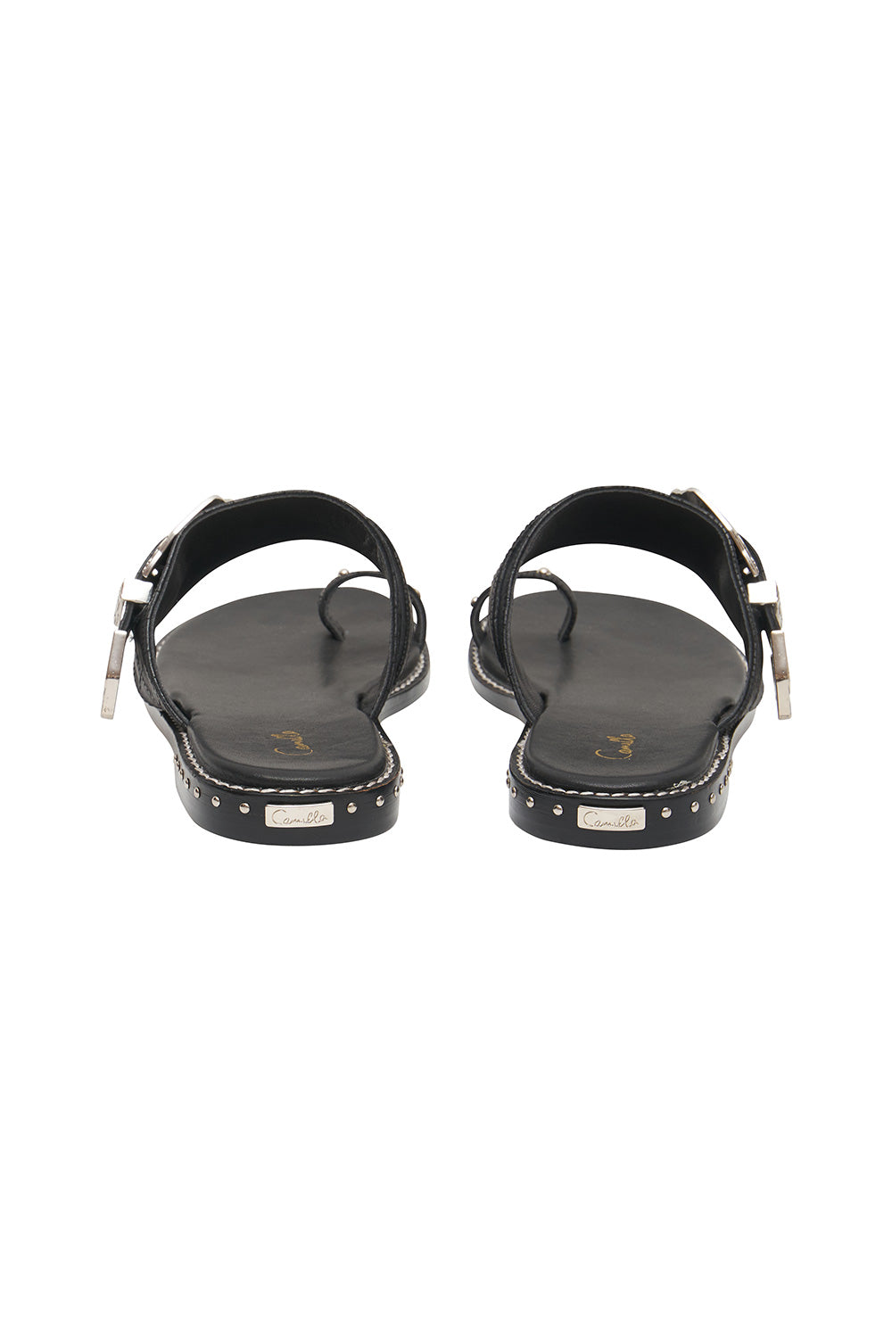 BIRD BUCKLE TOE LOOP SLIDE SOLID BLACK