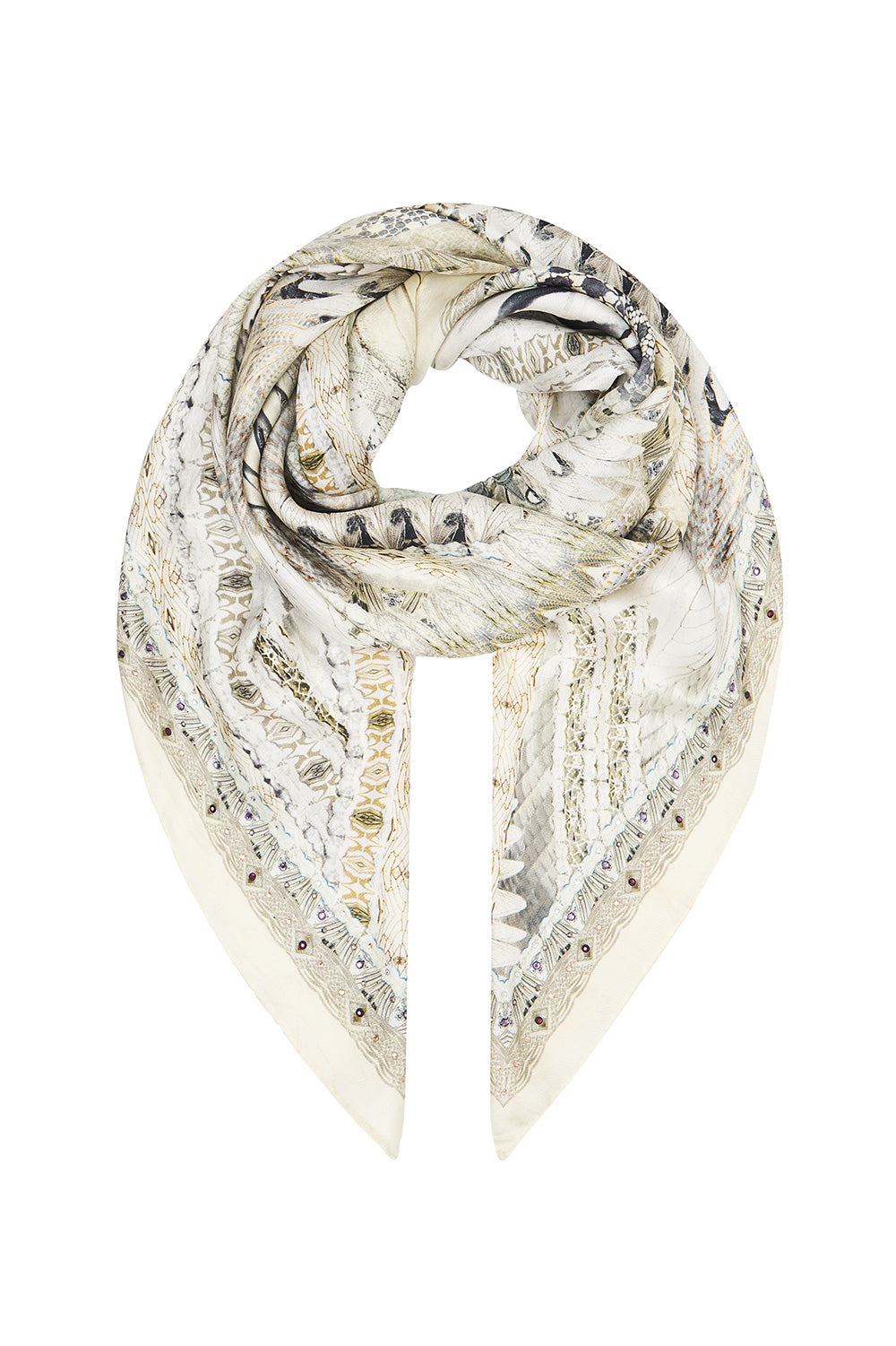 LARGE SQUARE SCARF DAINTREE DREAMING