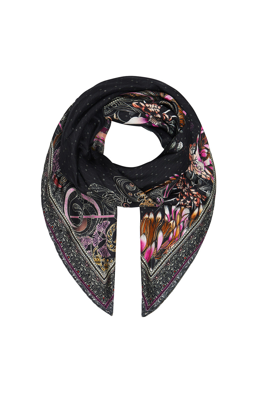 LARGE SQUARE SCARF RESTLESS NIGHTS