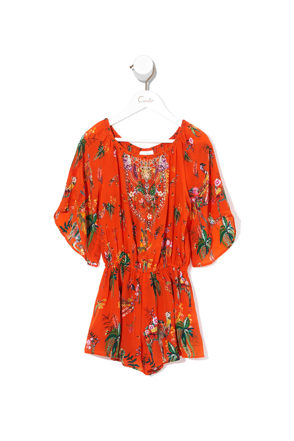 KIDS 3/4 FLARE SLEEVE PLAYSUIT PARADISE CIRCUS