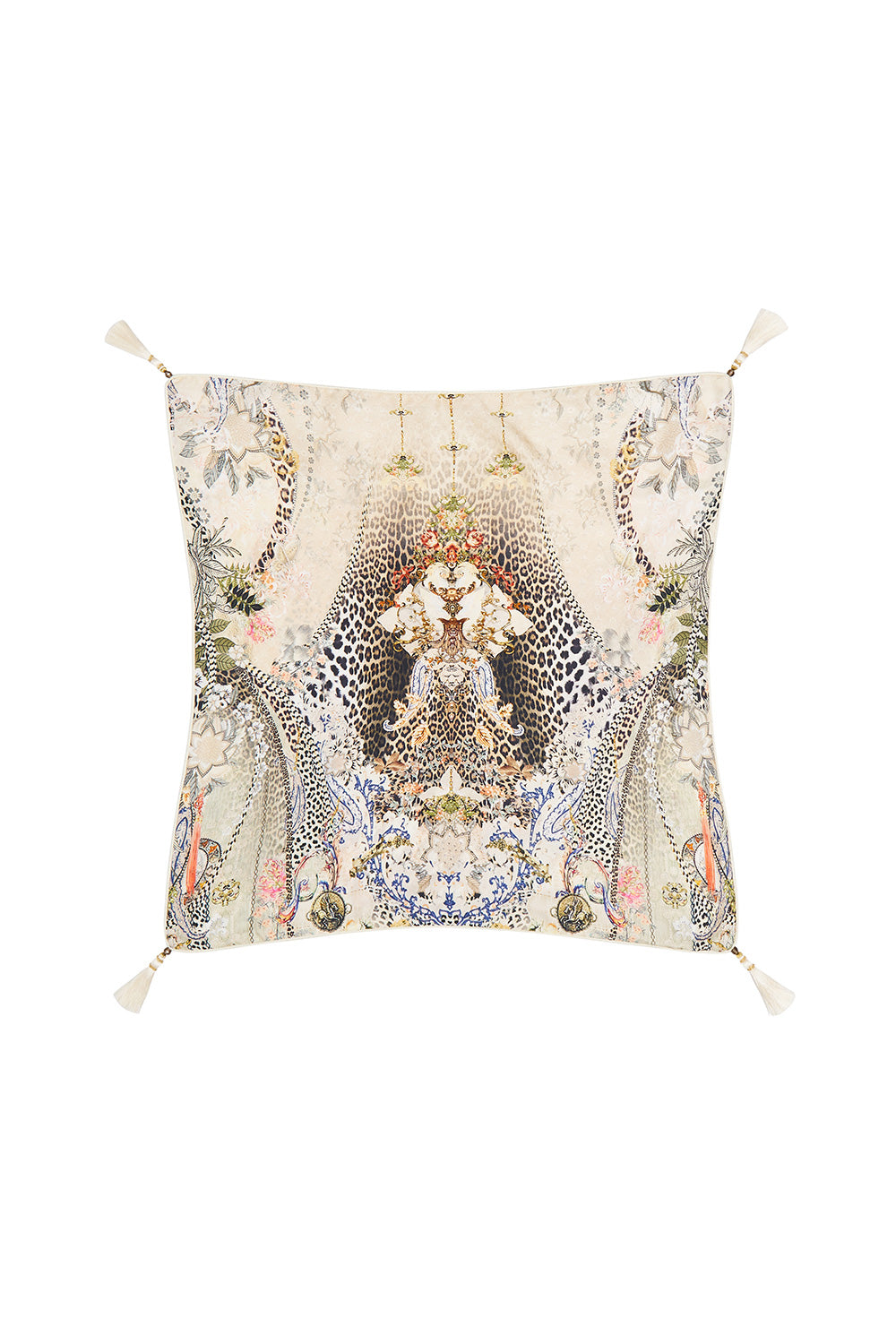 LARGE SQUARE CUSHION COASTAL TREASURE