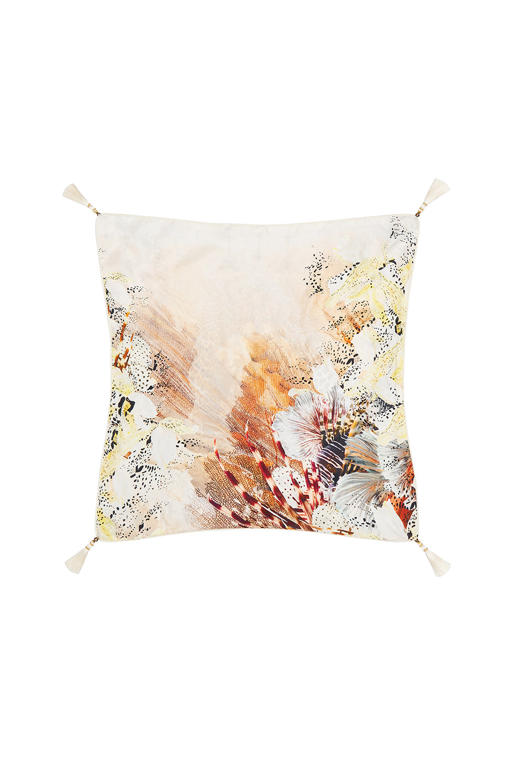 LARGE SQUARE CUSHION COASTAL TREASURE