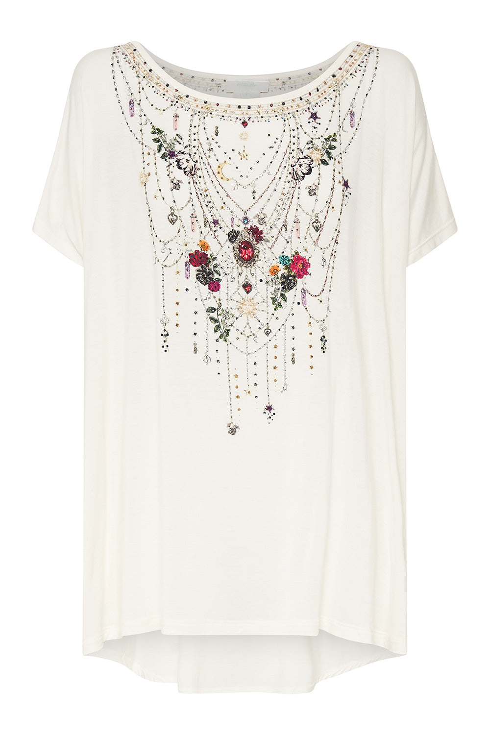 LOOSE FIT TEE - WHITE TO THE GYPSY