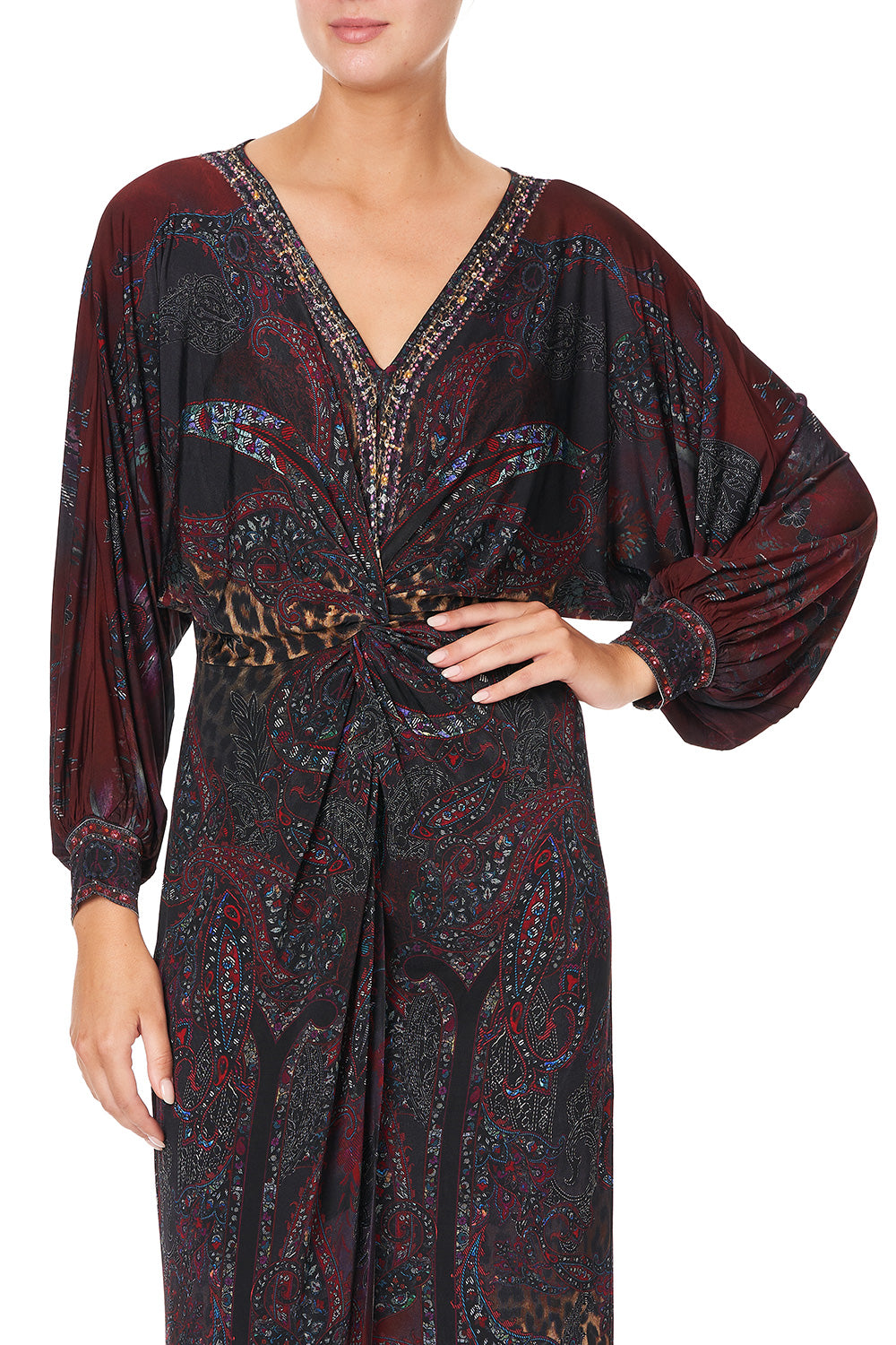 TWIST FRONT DRESS THE SMOKING LOUNGE