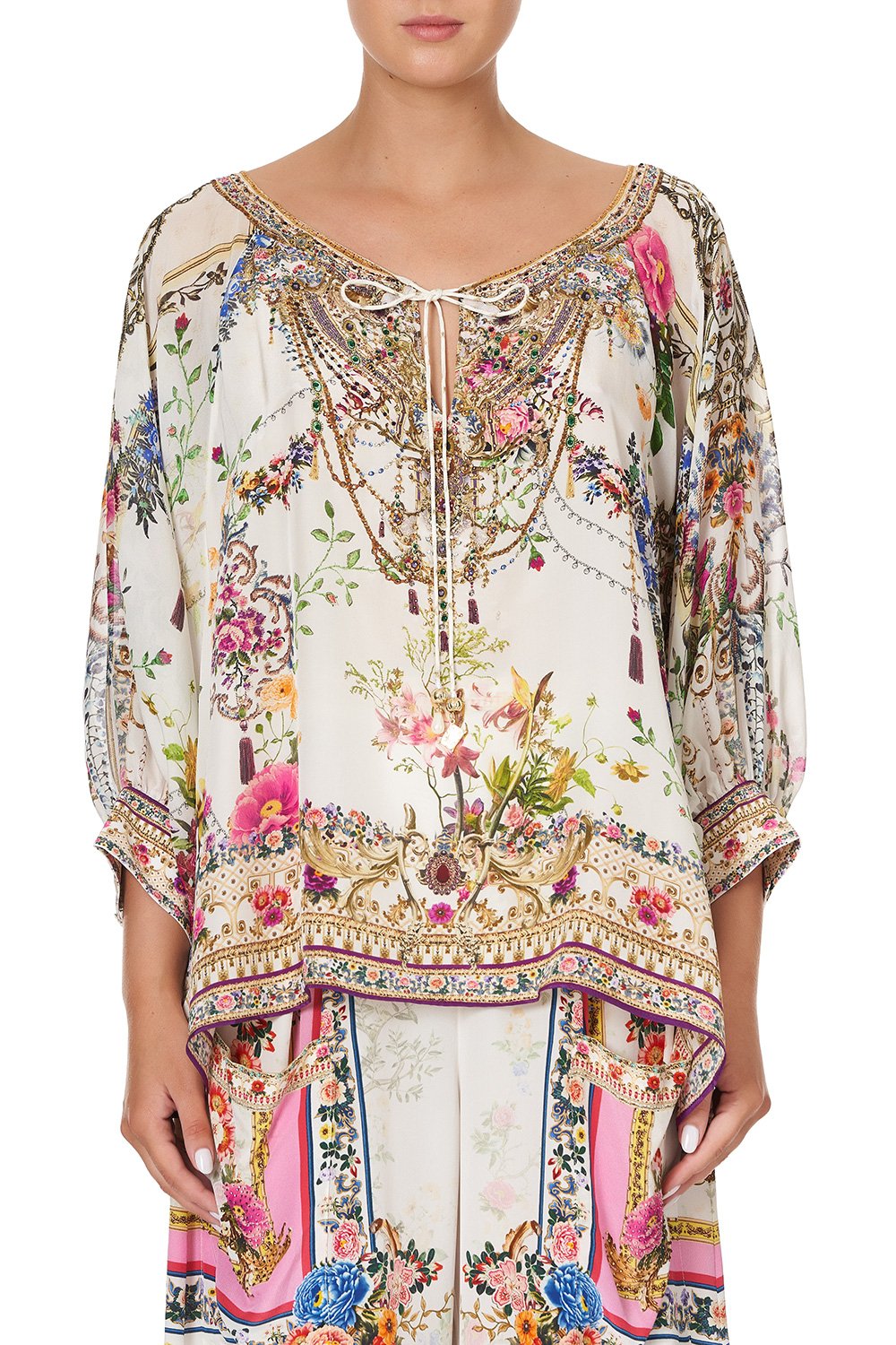 RAGLAN SLEEVE BLOUSE WITH CUFF BY THE MEADOW