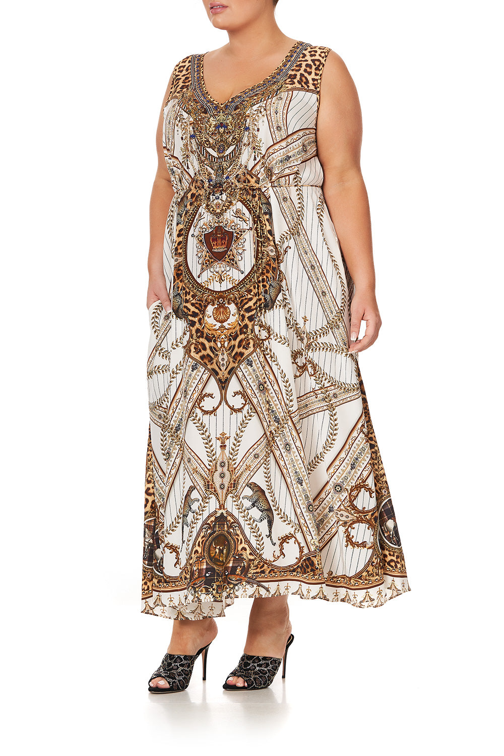 V NECK RACERBACK DRESS MIND YOUR MANOR