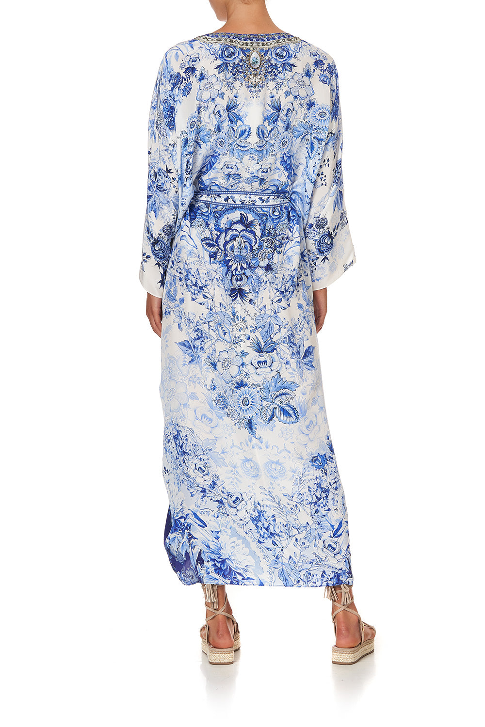 SPLIT HEM LACE UP KAFTAN HIGH TEA