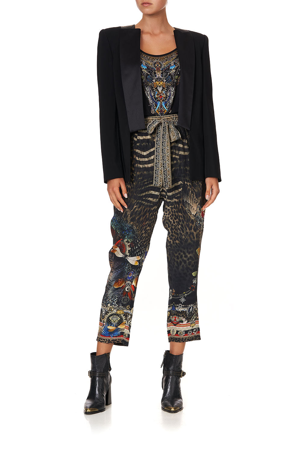 DROP CROTCH SLIM LEG PANT TREASURE CHASER