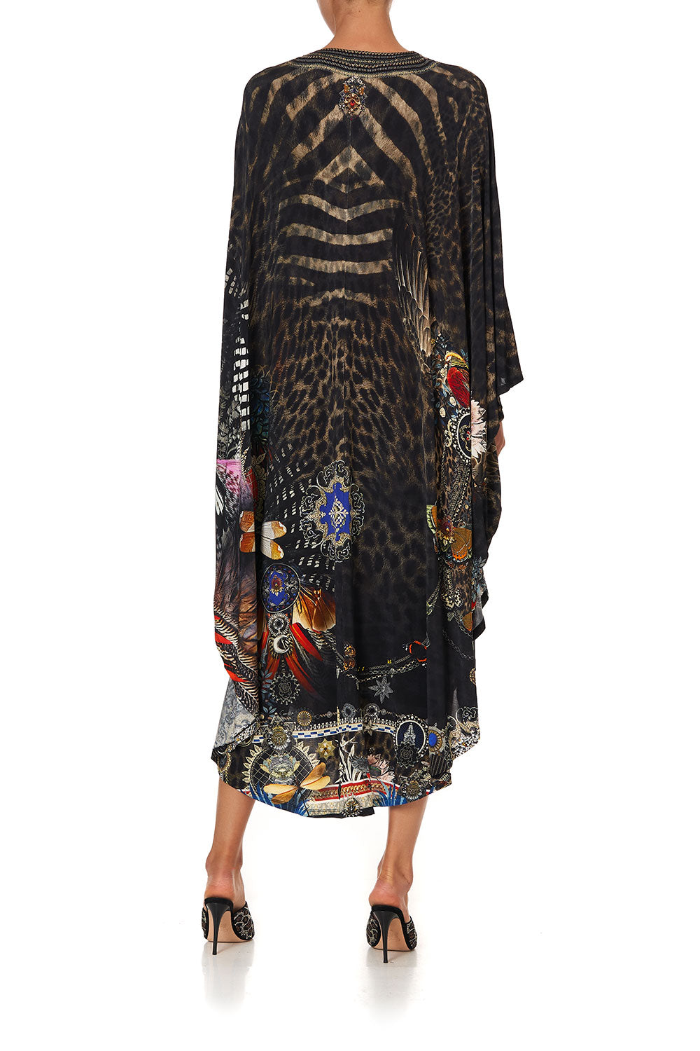 JERSEY LONG KAFTAN WITH ROUNDED HEM TREASURE CHASER
