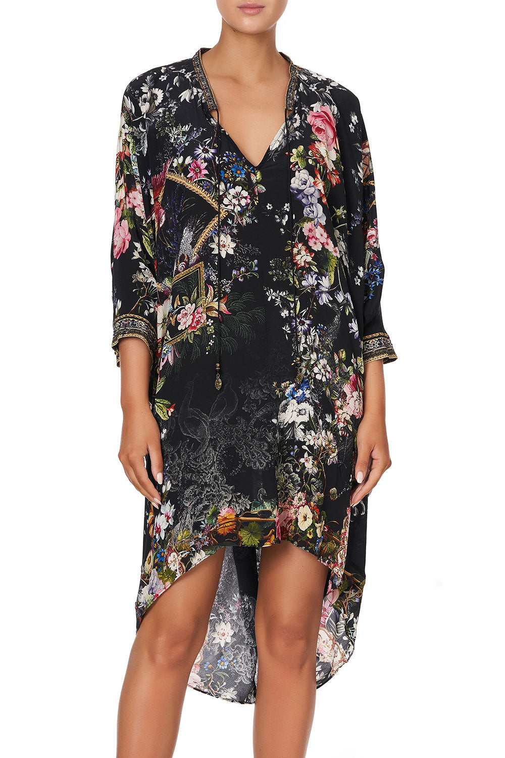 V-NECK DRESS WITH DRAPED BACK FROM THE ARCHIVES