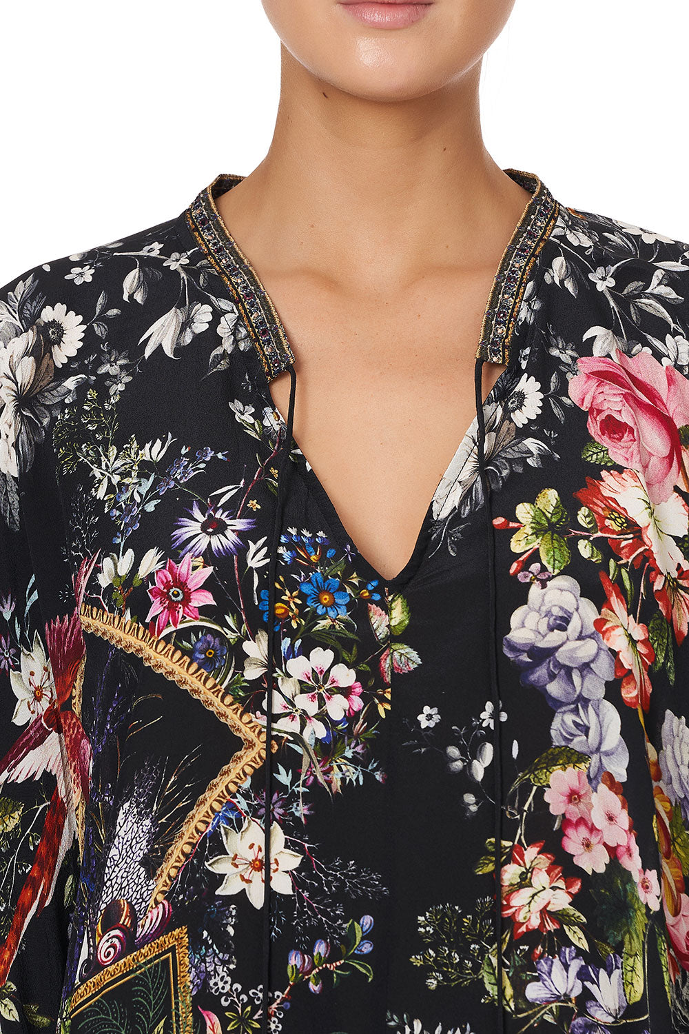 V-NECK DRESS WITH DRAPED BACK FROM THE ARCHIVES