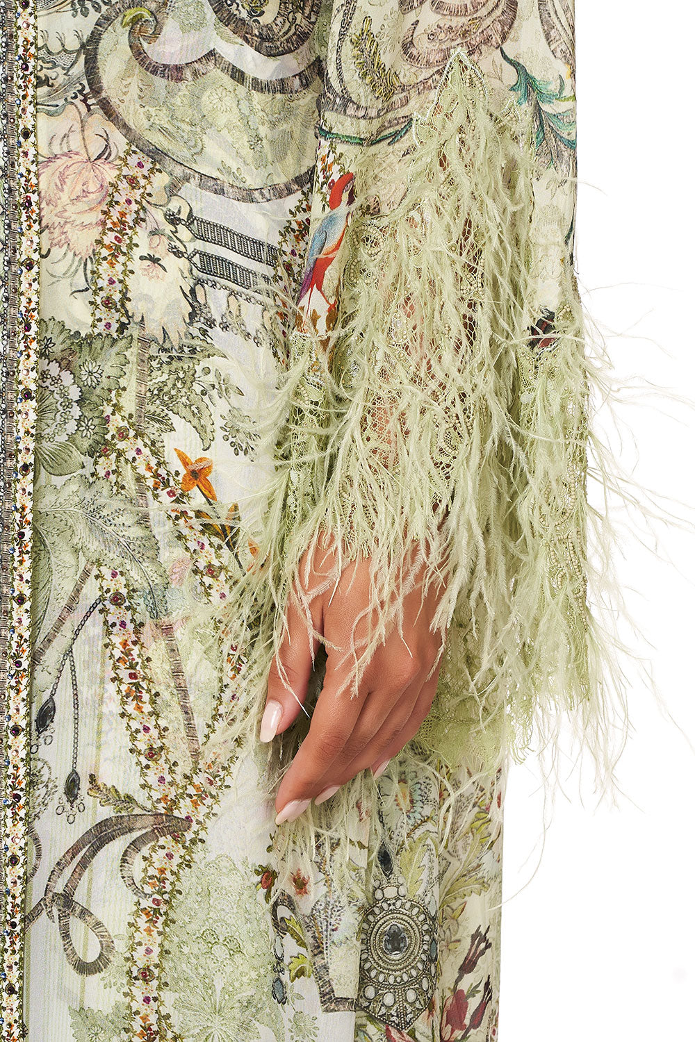 FLARE SLEEVE LONG ROBE BRICK LANE BEAUTY