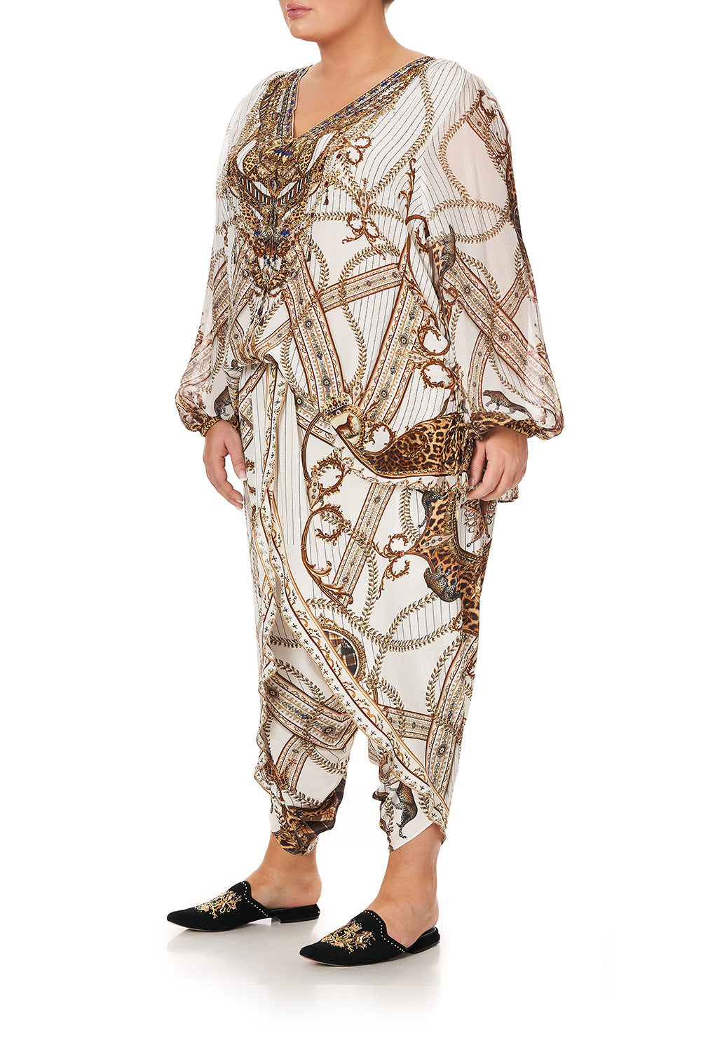 LACE UP SIDE BLOUSE MIND YOUR MANOR