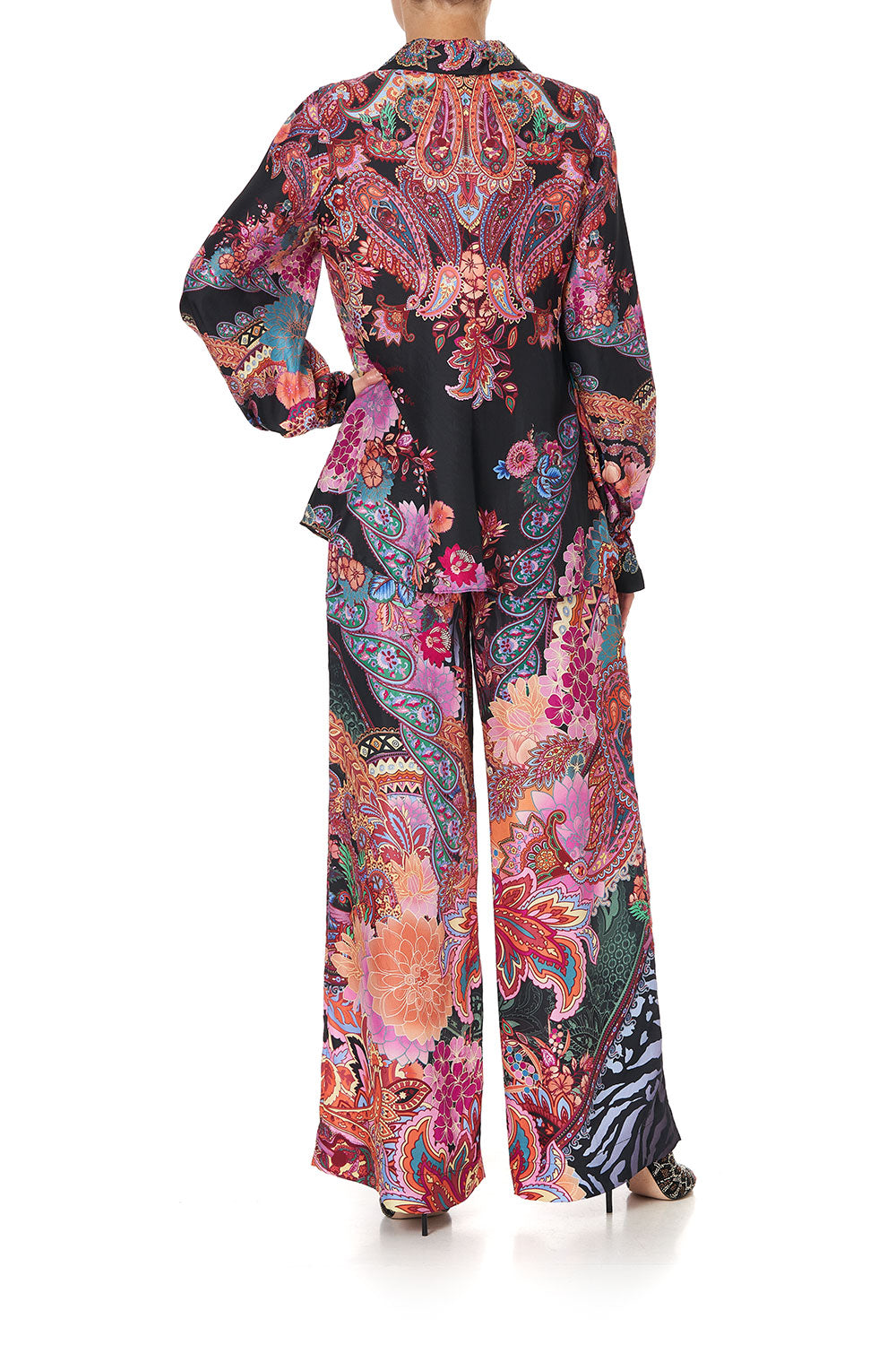 CURVED COLLAR BLOUSE SWINGING SIXTIES